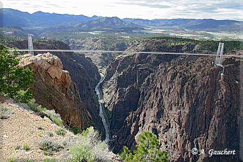 Blick auf die Royal Gorge Bridge